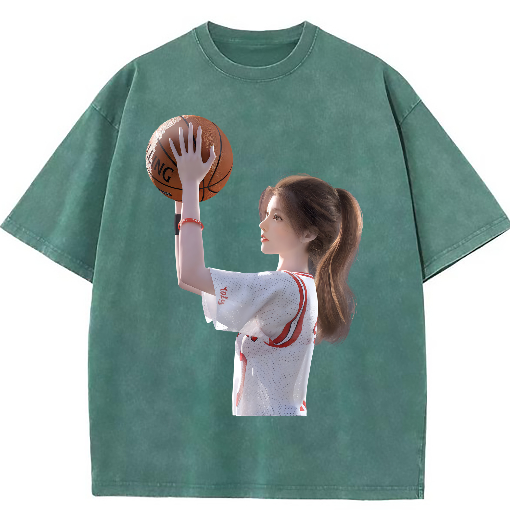 （画像用） SLAM DUNK／スラムダンク 綿100% ヴィンテージ風 半袖Tシャツ（フロントプリント）